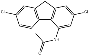 N-(2,7-Dichloro-9H-fluoren-4-yl)acetamide Structure
