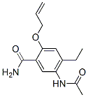 5-(Acetylamino)-2-allyloxy-4-ethylbenzamide Structure