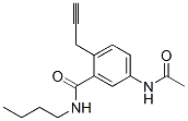 5-(Acetylamino)-N-butyl-2-(2-propynyl)benzamide Structure