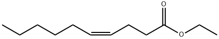 乙基-(Z)-4-癸烯酸 结构式