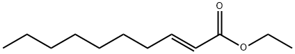 trans-2-デセン酸エチル 化学構造式