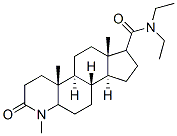17-N,N-diethylcarbamoyl-4-methyl-4-azaandrostane-3-one Structure