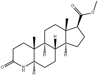 METHYL 4-AZA-5ALPHA-ANDROSTA-3-ONE-17BETA-CARBOXYLATE 化学構造式