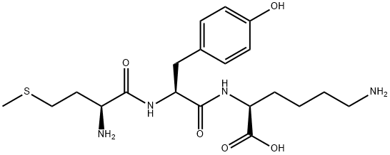 methionyl-tyrosyl-lysine Structure