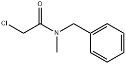 N-ベンジル-2-クロロ-N-メチルアセトアミド 化学構造式