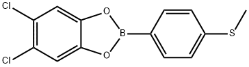 5,6-Dichloro-2-[4-(methylthio)phenyl]-1,3,2-benzodioxaborole Structure