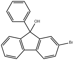 2-ブロモ-9-フェニル-9H-フルオレン-9-オール 化学構造式