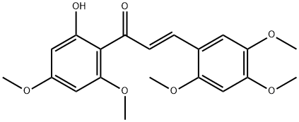 2'-HYDROXY-2,4,4',5,6'-PENTAMETHOXYCHALCONE Structure