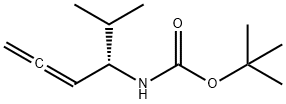 Carbamic acid, [(1S)-1-(1-methylethyl)-2,3-butadienyl]-, 1,1-dimethylethyl ester Struktur