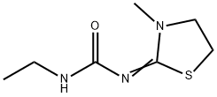 (1Z)-3-ethyl-1-(3-methylthiazolidin-2-ylidene)urea Struktur