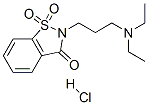 1,2-Benzisothiazol-3(2H)-one, 2-(3-(diethylamino)propyl)-, 1,1-dioxide , monohydrochloride (9CI) 结构式