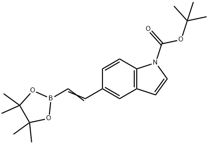1H-Indole-1-carboxylicacid,5-[2-(4,4,5,5-tetraMethyl-1,3,2-dioxaborolan-2-yl)ethenyl]-,1,1-diMethylethylester|