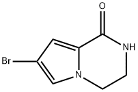 7-溴-3,4-二氢吡咯并[1,2-A]吡嗪-1(2H)-酮, 736990-40-2, 结构式