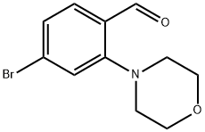4-ブロモ-2-(N-モルホリノ)ベンズアルデヒド 化学構造式