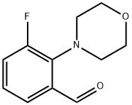3-FLUORO-2-(N-MORPHOLINO)-BENZALDEHYDE Structure