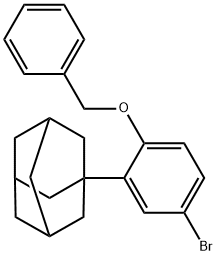 1-[2-(Benzyloxy)-5-bromophenyl]adamantane Struktur
