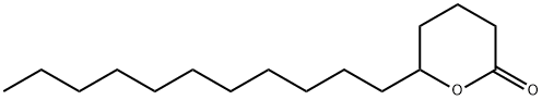 5-ヒドロキシヘキサデカン酸δ-ラクトン 化学構造式
