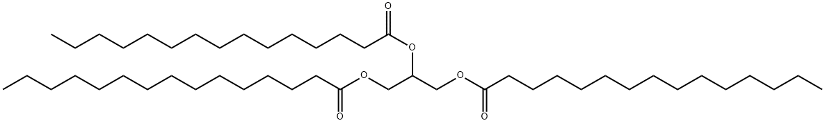 トリペンタデカン酸1,2,3-プロパントリイル 化学構造式