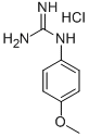 N-(4-メトキシフェニル)グアニジン塩酸塩 化学構造式