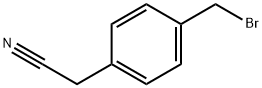 2-(4-溴甲基苯基)乙腈 结构式