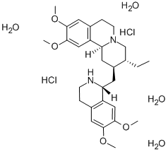 Emetine dihydrochloride tetrahydrate Structure