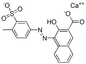 3-羟基-4-[(4-甲基-3-磺基苯基)偶氮]-2-萘甲酸钙盐,73718-60-2,结构式