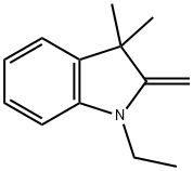 3,3-二甲基-1-乙基-2-亚甲基吲哚啉, 73718-62-4, 结构式