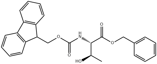 N-[(9H-芴-9-甲氧基)羰基]-L-苏氨酸苯基甲酯, 73724-48-8, 结构式