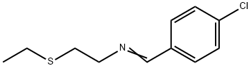 4-Chloro-N-[2-(ethylthio)ethyl]benzenemethanimine Struktur