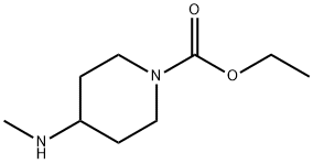 4-(メチルアミノ)ピペリジン-1-カルボン酸エチル 化学構造式