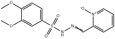 2-pyridinecarboxaldehyde-1-oxide-3,4-dimethoxybenzene sulfonylhydrazone Structure