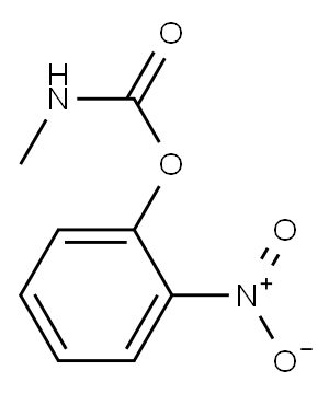 N-Methylcarbamic acid 2-nitrophenyl ester Structure