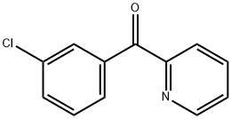 (3-クロロフェニル)(ピリジン-2-イル)メタノン 化学構造式
