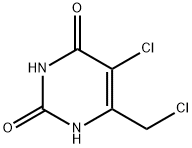 2,4(1H,3H)-Pyrimidinedione,5-chloro-6-(chloromethyl)-(9CI) Struktur