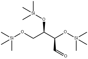 D-Erythrose, tris(trimethylsilyl)- deriv. Structure