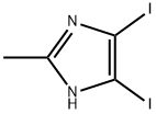 4,5-ジヨード-2-メチル-1H-イミダゾール 化学構造式