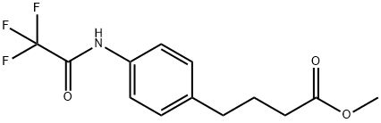 4-(p-Trifluoroacetylaminophenyl)butyric acid methyl ester Structure
