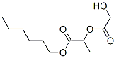 hexyl 2-(2-hydroxypropanoyloxy)propanoate 结构式