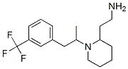 2-[1-[1-[3-(trifluoromethyl)phenyl]propan-2-yl]-2-piperidyl]ethanamine Structure