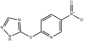 5-nitro-2-(4H-1,2,4-triazol-3-ylsulfanyl)pyridine Struktur