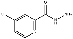 4-クロロピリジン-2-カルボヒドラジド 化学構造式