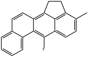 6-フルオロ-3-メチル-1,2-ジヒドロベンゾ[j]アセアントリレン 化学構造式