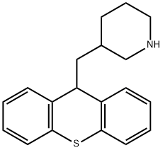 3-(Thioxanthen-9-ylmethyl) piperidine Structure