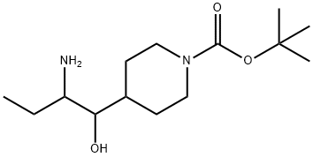 1-Boc-4-(2-aMino-1-hydroxybutyl)piperidine Structure