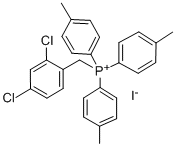 Phosphonium, (2,4-dichlorobenzyl)tris(p-tolyl)-, iodide Structure
