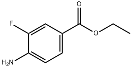 4-アミノ-3-フルオロ安息香酸エチル 化学構造式