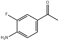 1-(4-アミノ-3-フルオロフェニル)エタノン 化学構造式