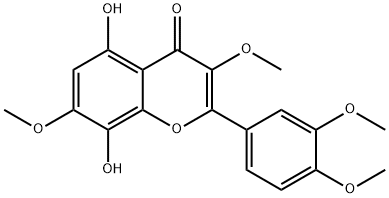3,7,3',4'-TETRAMETHYLGOSSYPETIN Struktur