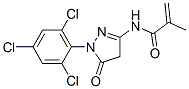 N-[4,5-dihydro-5-oxo-1-(2,4,6-trichlorophenyl)-1H-pyrazol-3-yl]methacrylamide Struktur