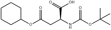 Boc-L-天冬氨酸 4-环己酯,73821-95-1,结构式